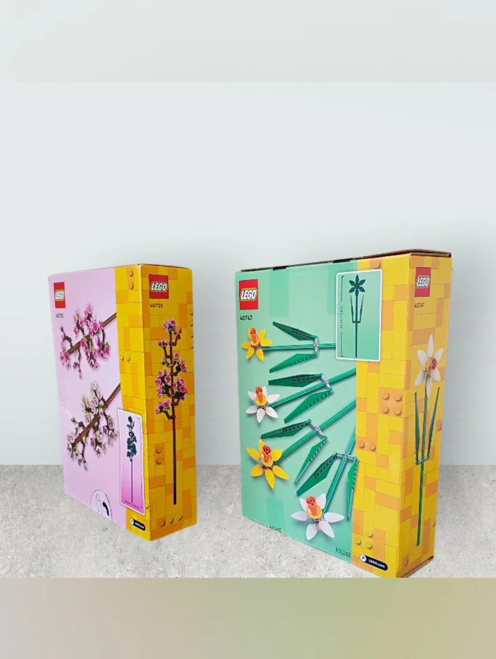 LEGO Botanicals Cherry Blossoms 40725 + Daffodils 40747 • NEW